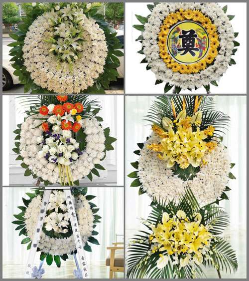 广东江门市新会区三江镇新谢村花圈速递